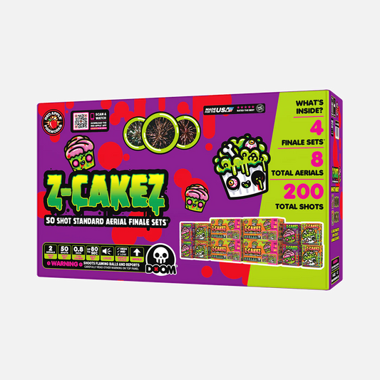 Z-Cakez™ Baterías de Fuegos Artificiales Estándar de 50 Disparos®