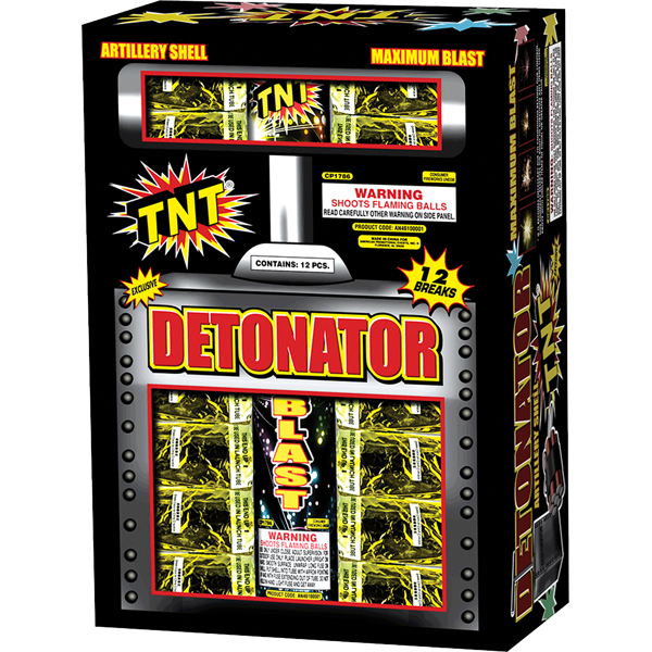 Detonator 12-Shot 4 in. Canister Shells – Elevated Fireworks