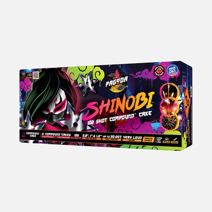 Tarta compuesta Shinobi™ de 102 disparos™