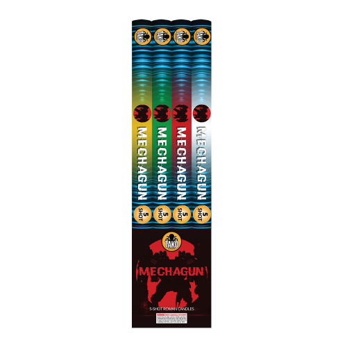 Mechagun 5-Shot Roman candle (4-Pack)
