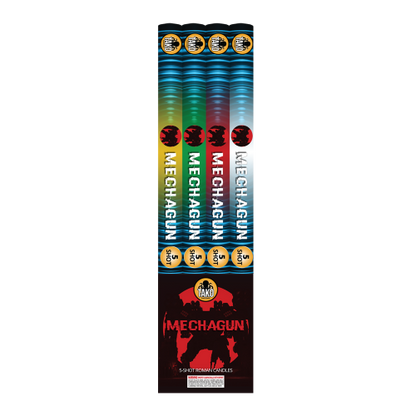 Mechagun 5-Shot Roman candle (4-Pack)