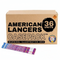 Roman Candle estándar de 8 tiros American Lancers (paquete de 4) | Caja de 36/1