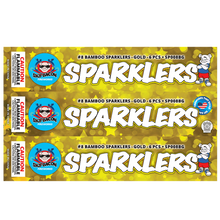 #8 Gold Bamboo Sparklers (12-Pack)