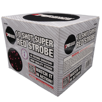 Tarta Aérea XL Super Red Strobe (40 segundos) de 10 disparos