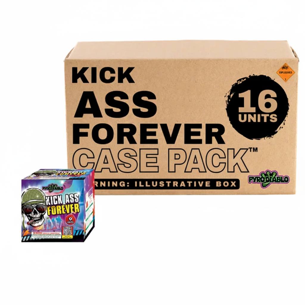 Kick Ass Forever 9-Shot Standard Aerial Cake
