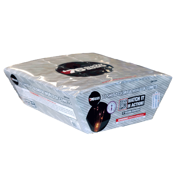 Z Colorful World of Comets (17sec) 70-Shot XL Aerial Cake