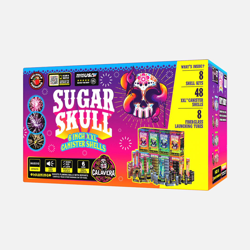 Sugar Skulls® Carcasas de Mortero de 6 Tiros y 6 Pulgadas XXL™