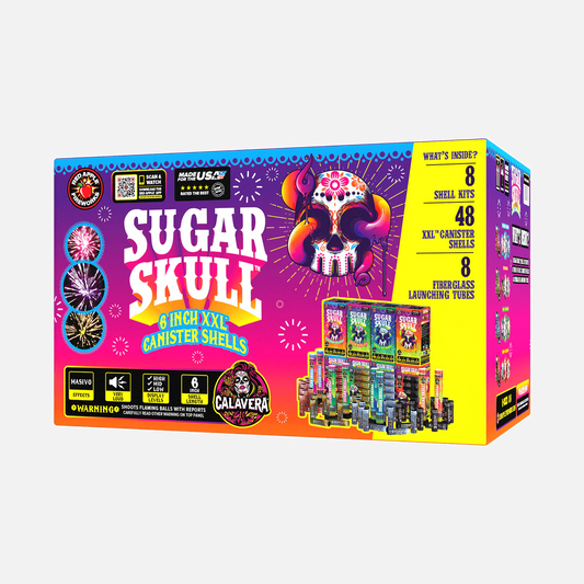 Sugar Skulls® Carcasas de Mortero de 6 Tiros y 6 Pulgadas XXL™