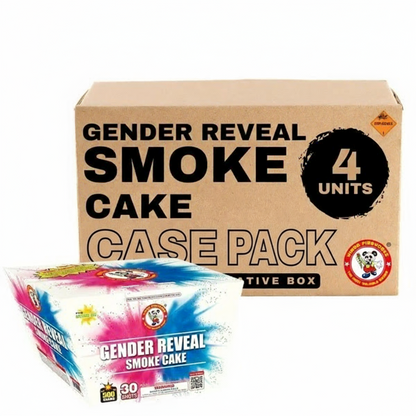 Gender Reveal Smoke 30-Shot XL Aerial Cake | Case Pack™ 2/2