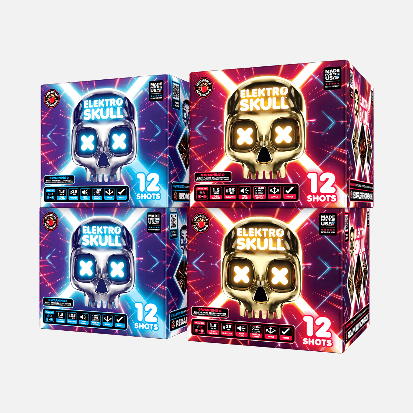 Elektro Skull 24-Shot XL Aerial Finale Set
