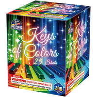 Color of Keys 25-Shot Standard Aerial Cake