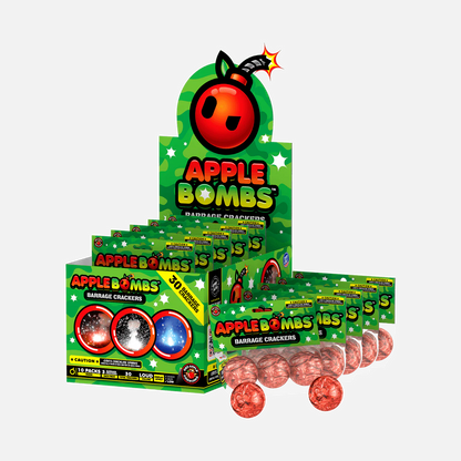 Apple Bombs Barrage Crackling Balls