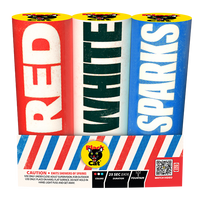 Red, White & Sparks Standard Fountain (3-Pack)