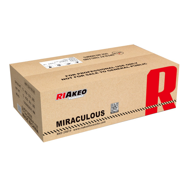 Miraculous 618-Shot Display Cake 1.3G Pro-Line – Elevated Fireworks