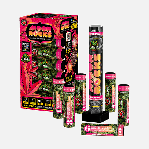 Ganja® Moon Rocks™ 6 Shot 6-Inch XXL™ Canister Shells