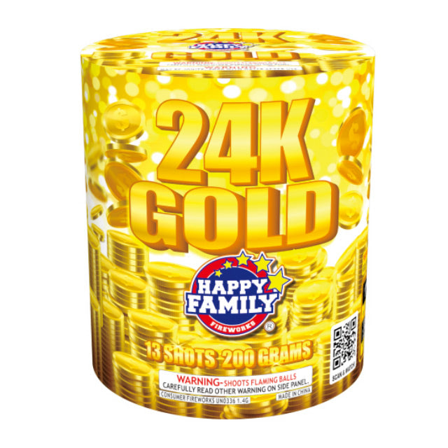 24K Gold 13-Shot Standard Aerial Cake