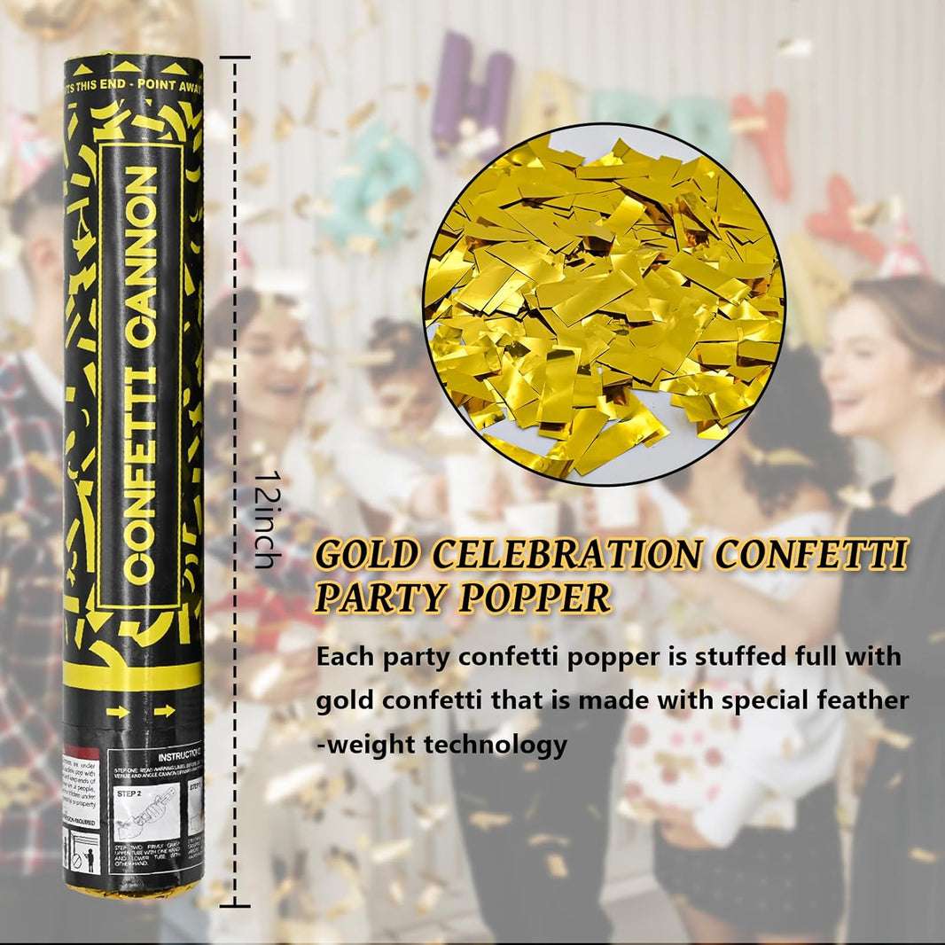 Confetti Popper (12 in, Gold Confetti)