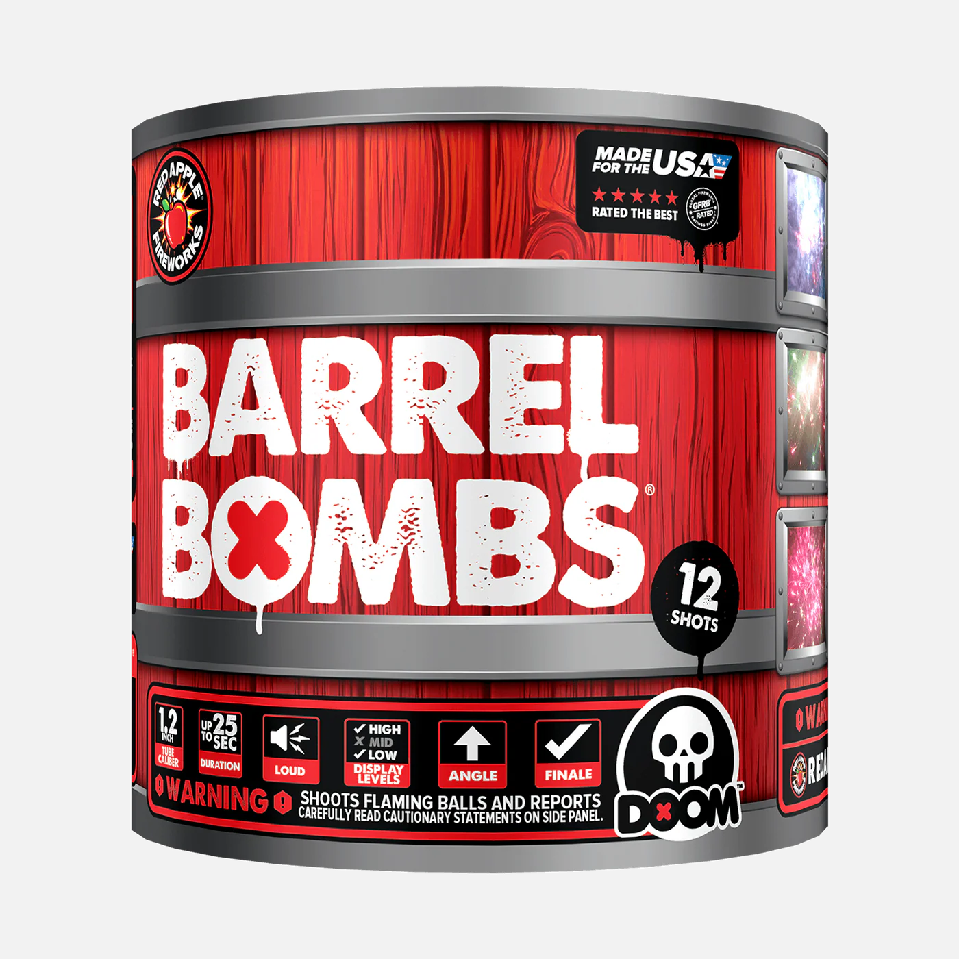 Barrel Bombs 48-Shot Standard Aerial Finale Set