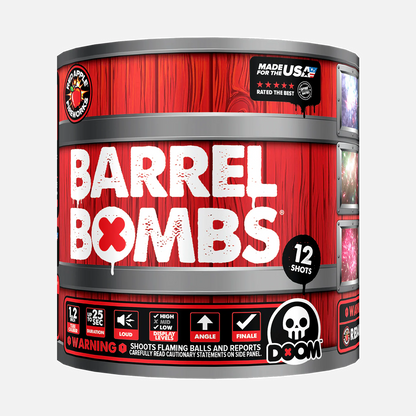 Barrel Bombs 48-Shot Standard Aerial Finale Set
