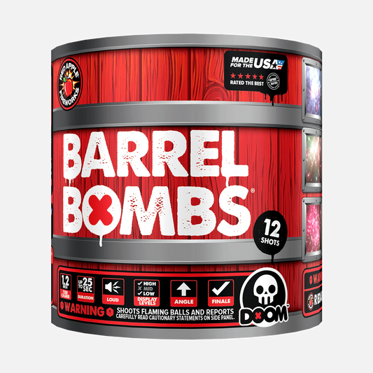 Barrel Bombs® Juego de Fuegos Artificiales Aéreos Finales Estándar de 48 Tiros®