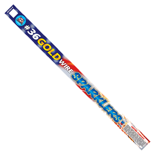 36 in. Gold Wire Sparklers
