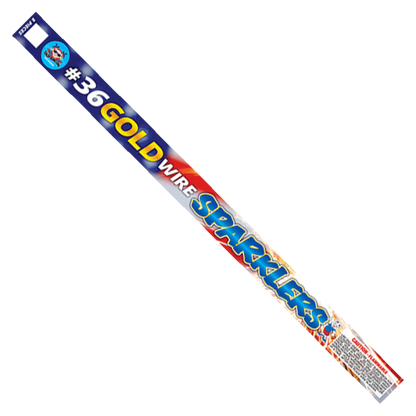 36 in. Gold Wire Sparklers