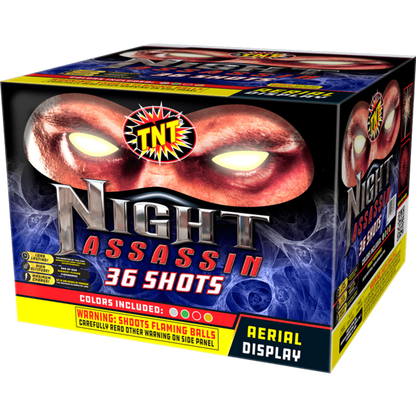 Tarta aérea Night Assassin de 36 disparos XL