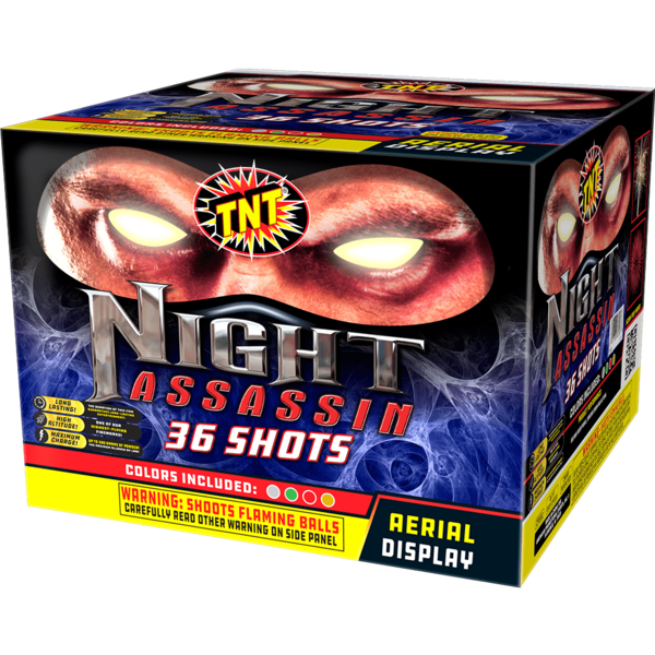 Tarta aérea Night Assassin de 36 disparos XL