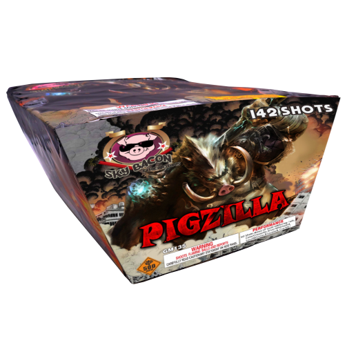 Pigzilla 142-Shot XL Aerial Cake