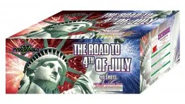 The Road to 4th Of July 49-Shot XL Aerial Cake