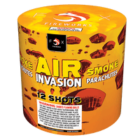 Air Invasion Smoke Parachute 12-Shot Standard Aerial Cake