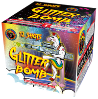 Tarta aérea XL de 12 disparos Glitter Bomb