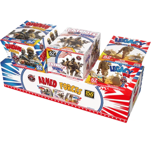 Armed Forces 156-Shot XL Aerial Cake