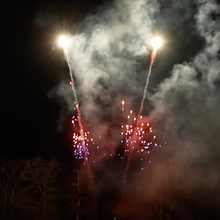 50mm Silver Comet w/Red & Blue Mine iShot Single Shot Pro-Line