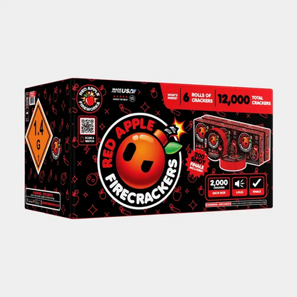 Petardos de bengala Red Apple® de 2.000 unidades con final de 200 tiros