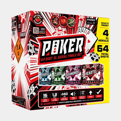 Poker® 64 Shots XL® Aerial Finale Set®