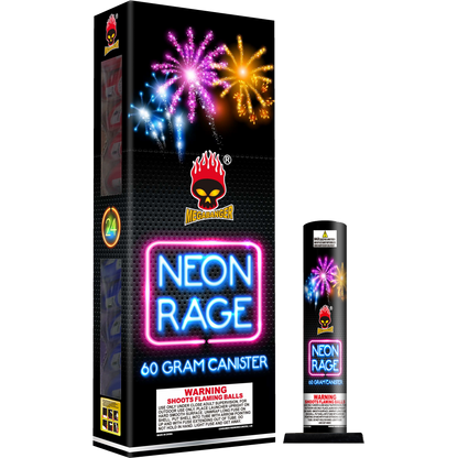 Neon Rage 4 in. 24-Shot Canister Shell Kit