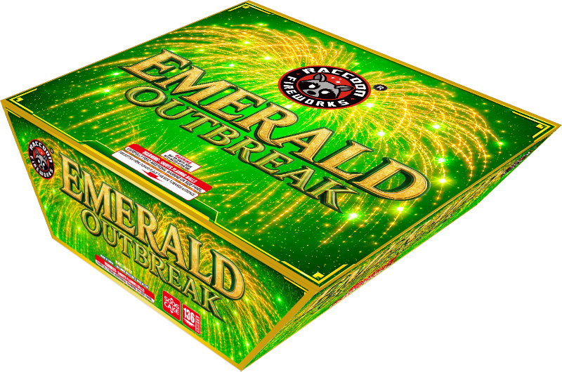 Emerald Outbreak 136-Shot XL Aerial Cake