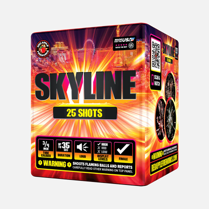Skyline® 25 disparos, efectos aéreos estándar