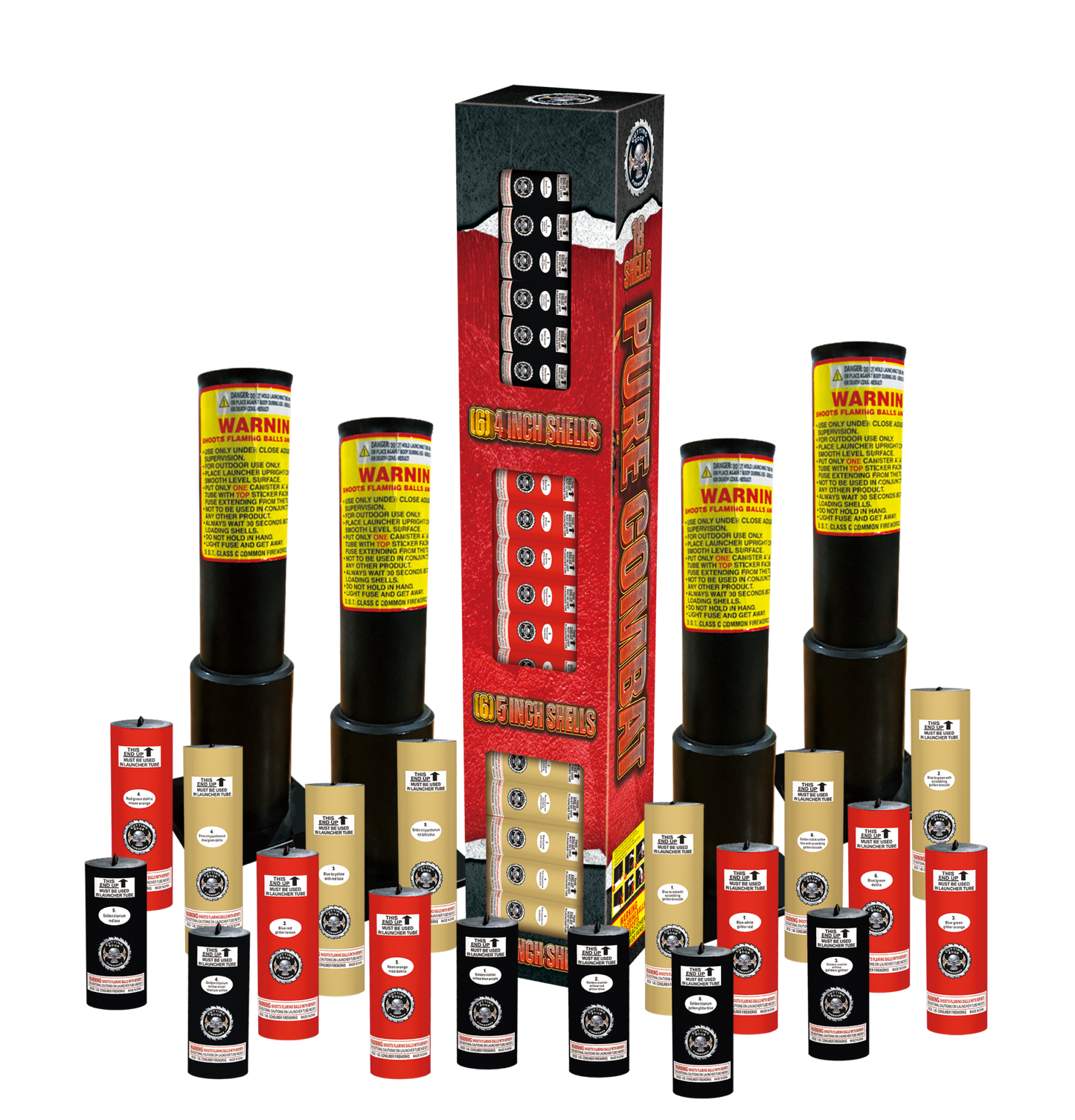 Pure Combat 18-Shot 4/5/6 in. Canister Shells