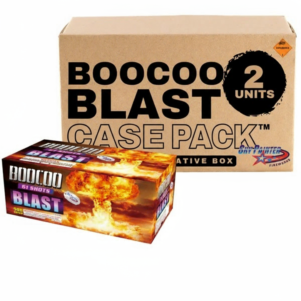 Boocoo Blast 61-Shot XL Aerial Cake | Case Pack™ 2/1