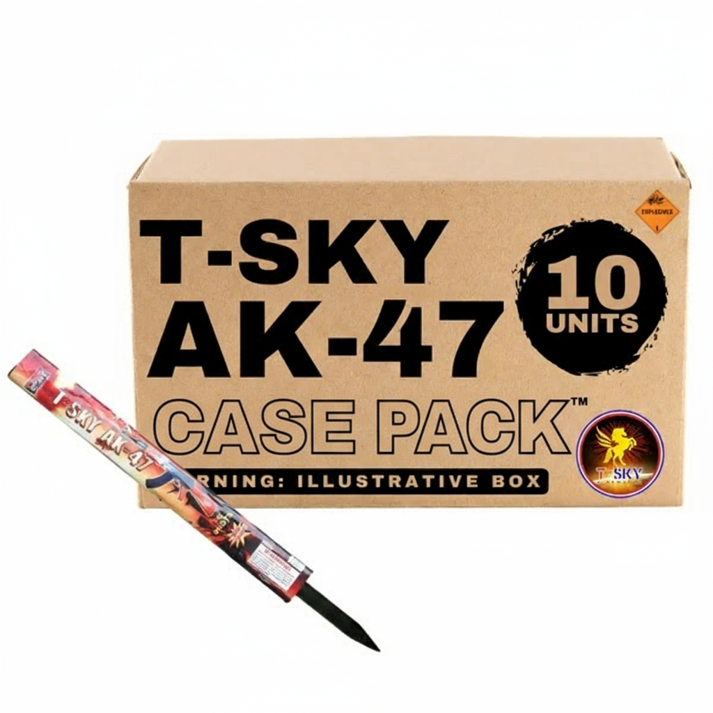 AK-47 78-Shot XL Roman Candle | Case Pack™ 10/1