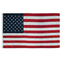 Bandera estadounidense bordada Valley Forge Flag de 5.23 pies de ancho x 2.92 pies de alto