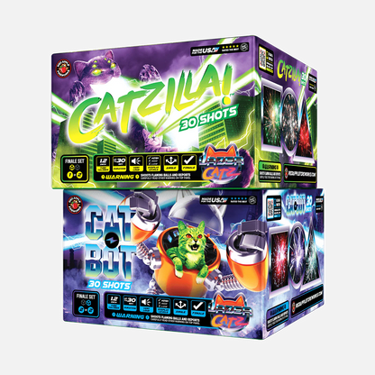 Cattack!™ 60 Shots XL® Aerial Finale Set®