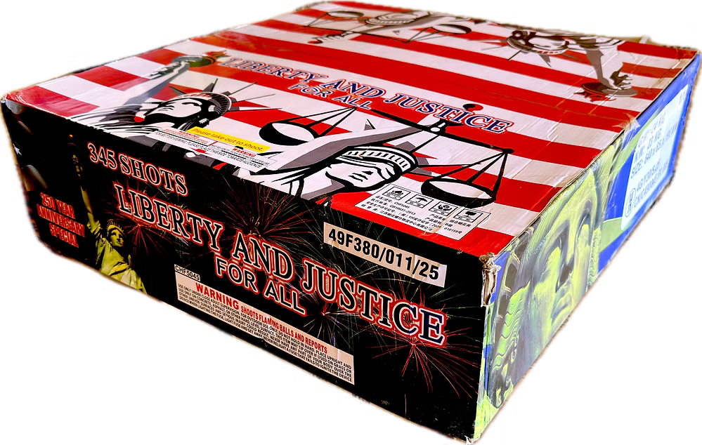 Liberty and Justice for All 345-Shot XXL Aerial Cake