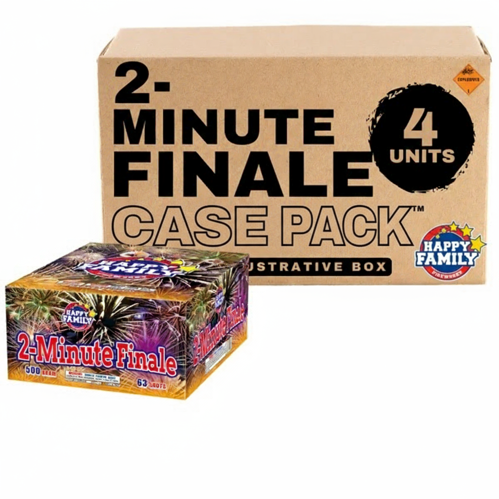 2-Minute Finale 63-Shot XL Aerial Cake | Case Pack™ 4/1