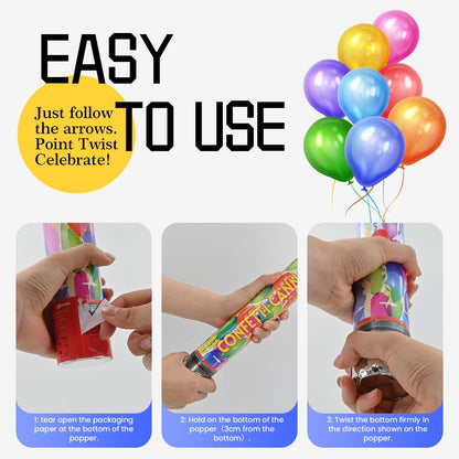 Confetti Popper (12 in, Multicolor Confetti)