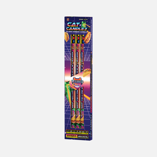 Cat Candlez™ 10 Disparos de Velas Romanas