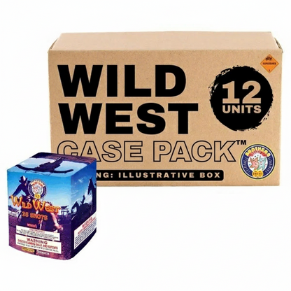 Wild West 25-Shot Standard Aerial Cake | Case Pack™ 12/1