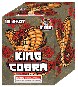 King Cobra 16-Shot Standard Aerial Cake